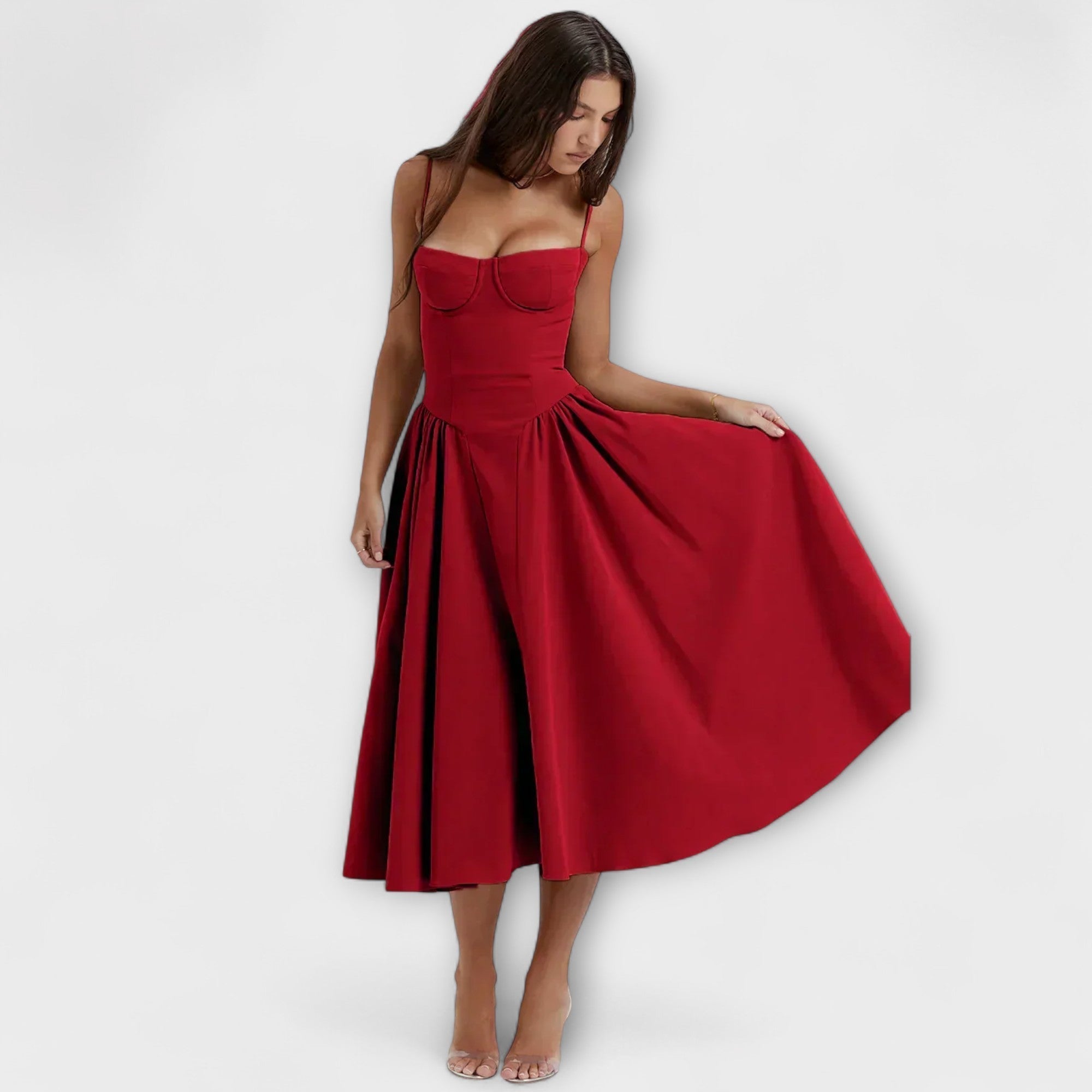 Rosalie - Sofistikerad ärmlös spetsklänning