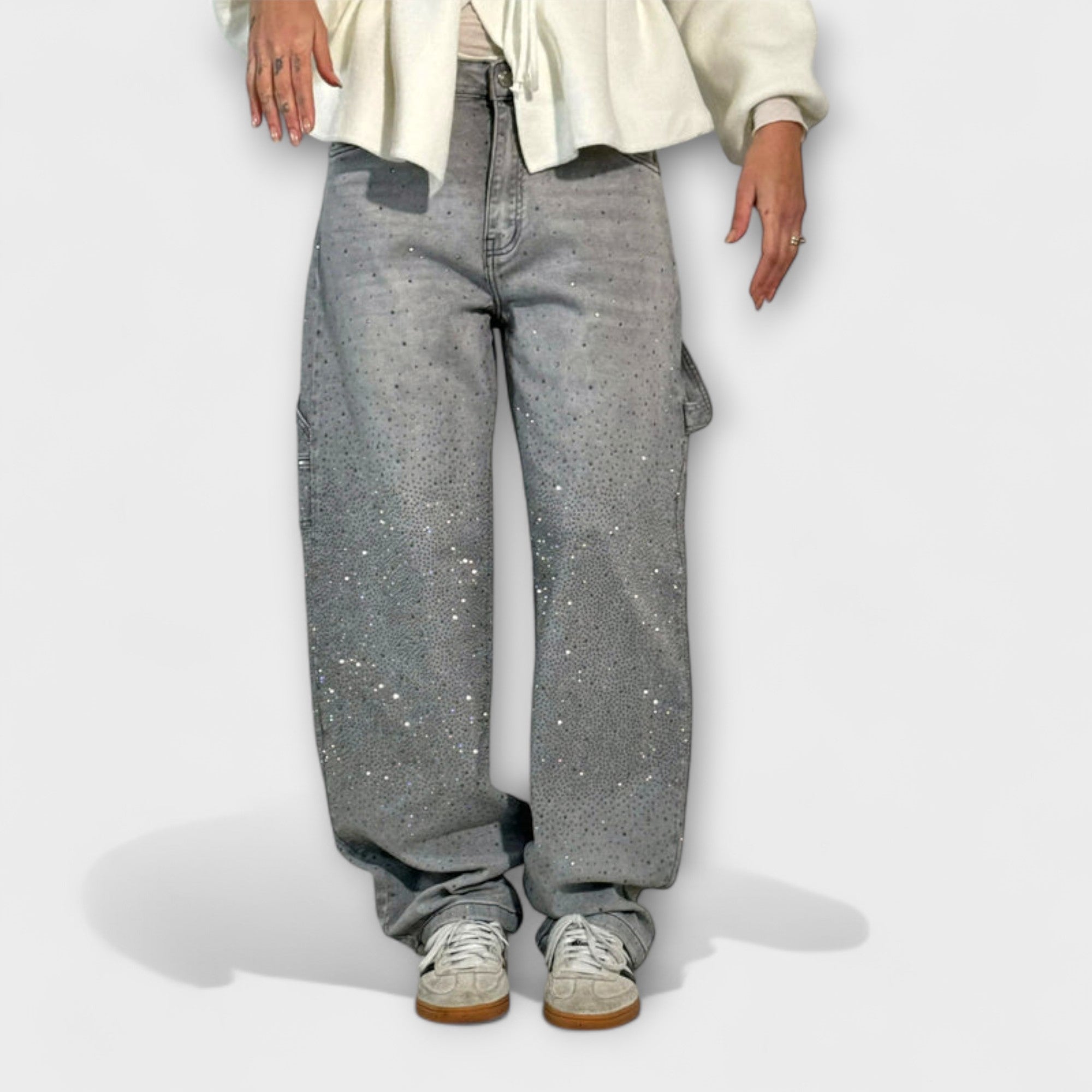 Fable - Shine Denim Jeans i Balloon Snickarstil