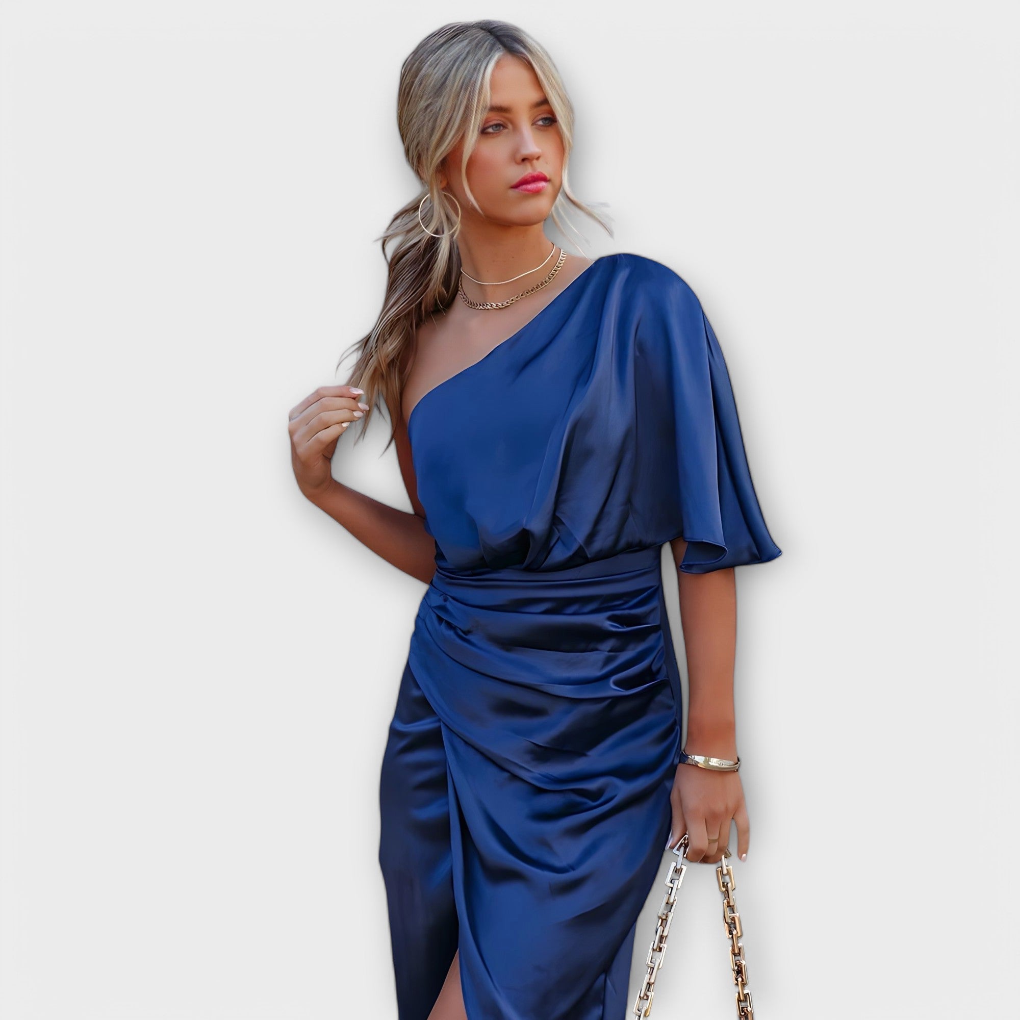 Élise - Lyxig Silke Aftonklänning