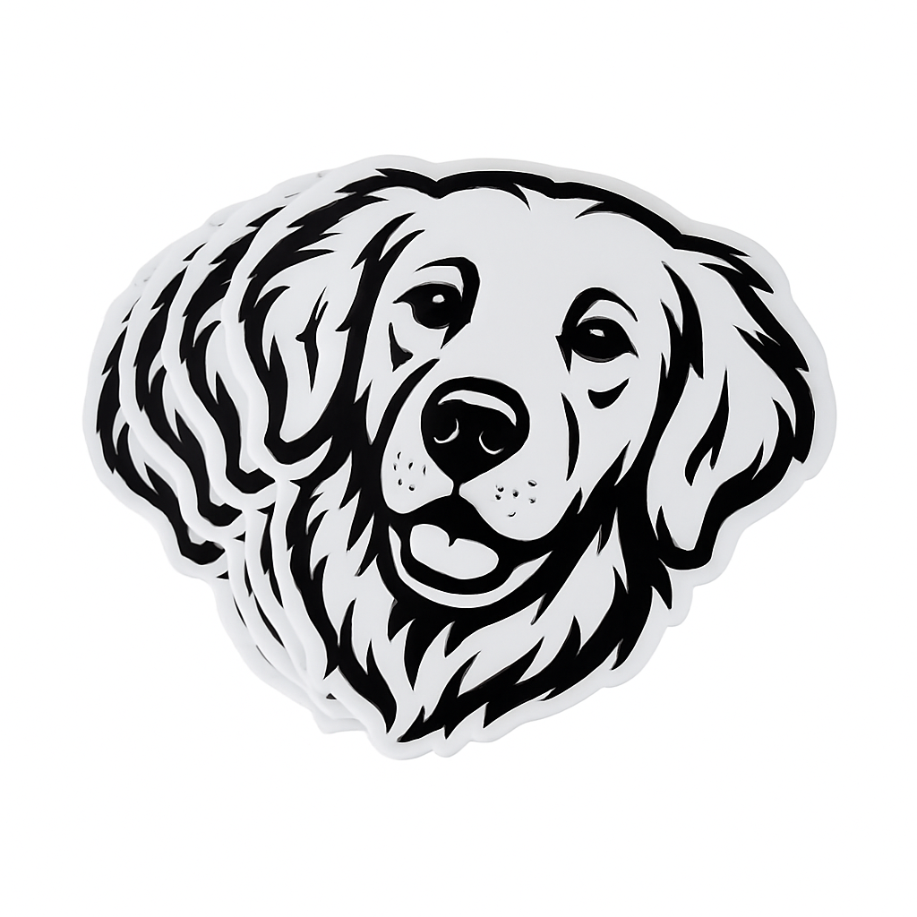 Leende Hund Klistermärke