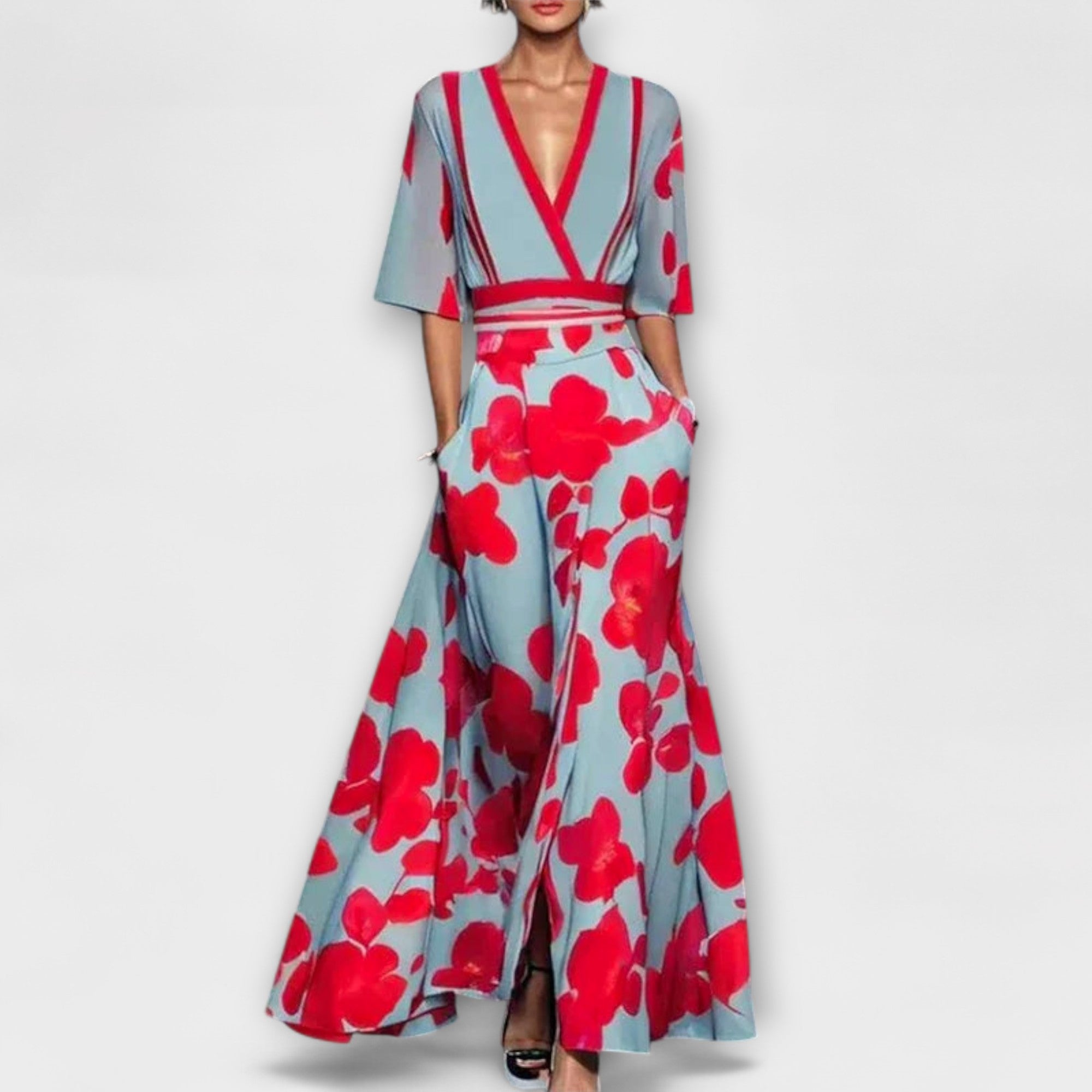 Alma - Elegant Klänning med Ärmar