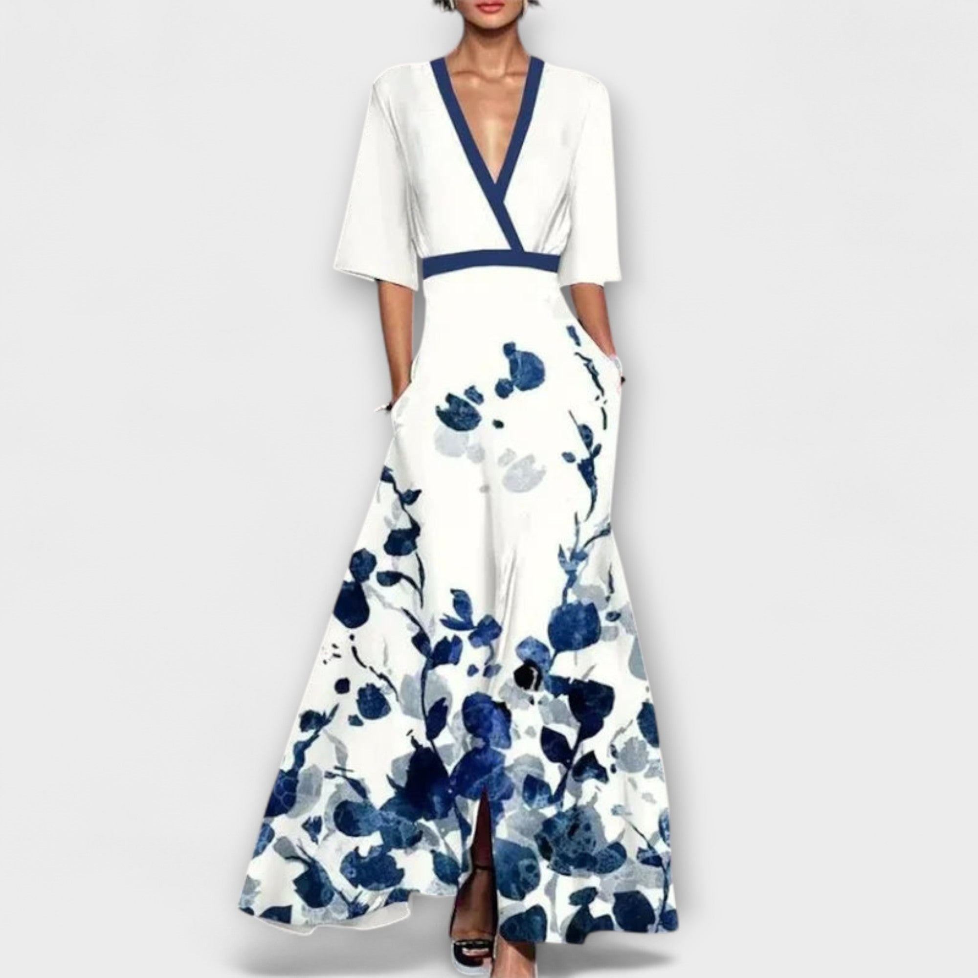 Alma - Elegant Klänning med Ärmar