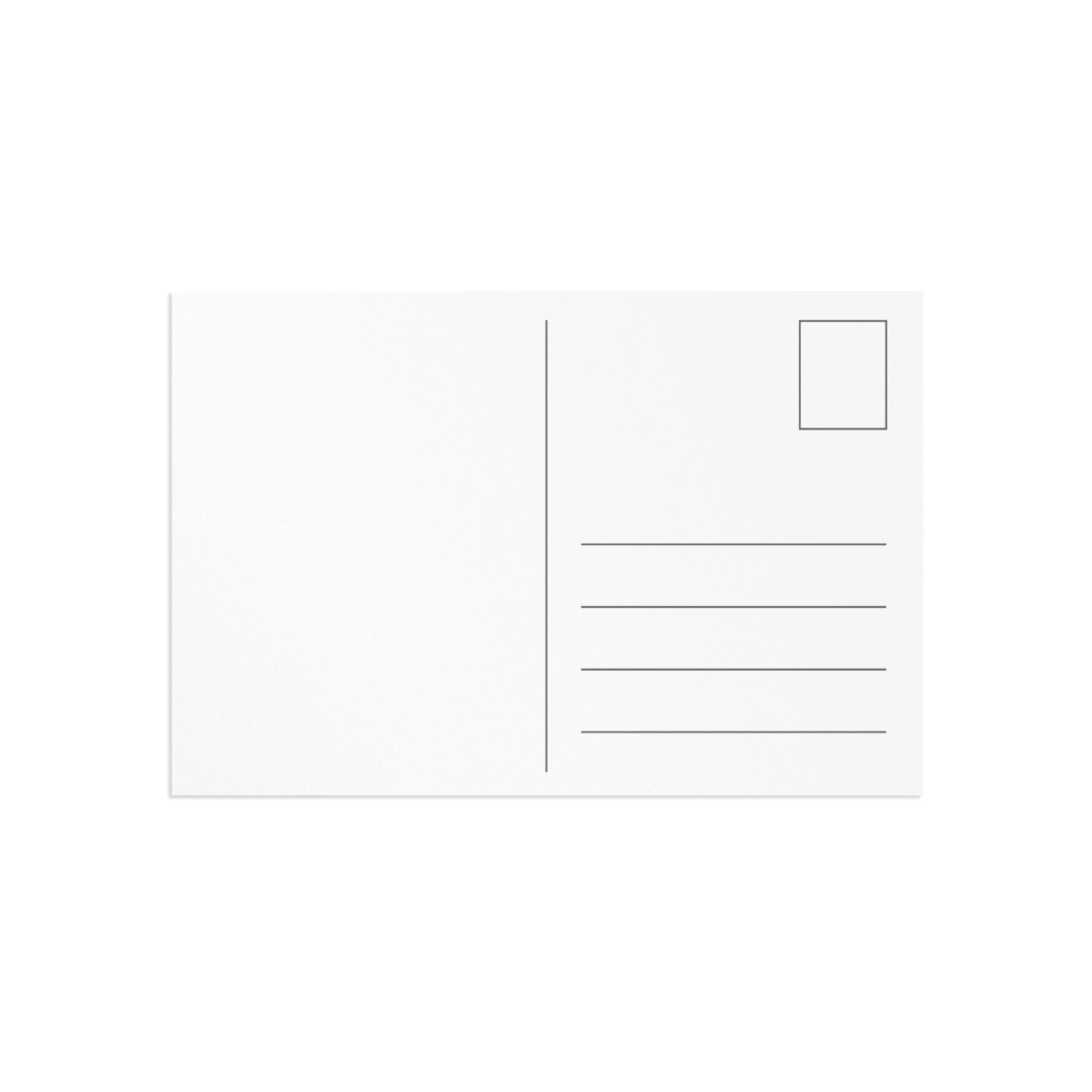 Geometric Cute Cat Fine Art Postcard Set — Whimsical Watercolor Kitty Notecards