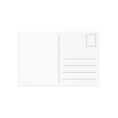 Geometric Cute Cat Fine Art Postcard Set — Whimsical Watercolor Kitty Notecards