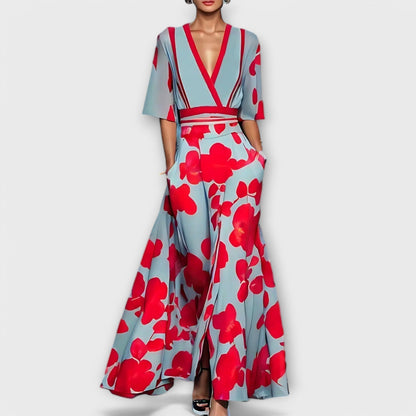 Elise - Elegant blommig sheath-klänning