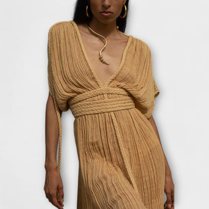 Grekisk-inspirerad kimono maxiklänning