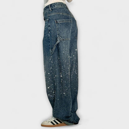Fable - Shine Denim Jeans i Balloon Snickarstil