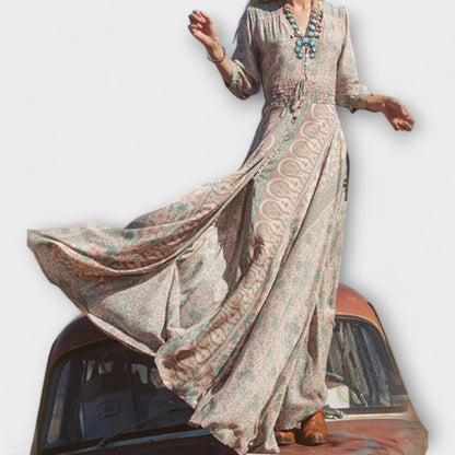Lös boho maxi klänning