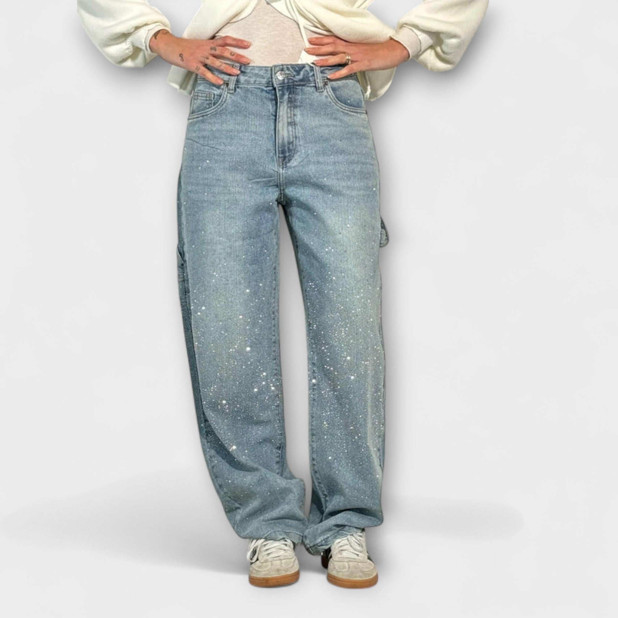 Fable - Shine Denim Jeans i Balloon Snickarstil