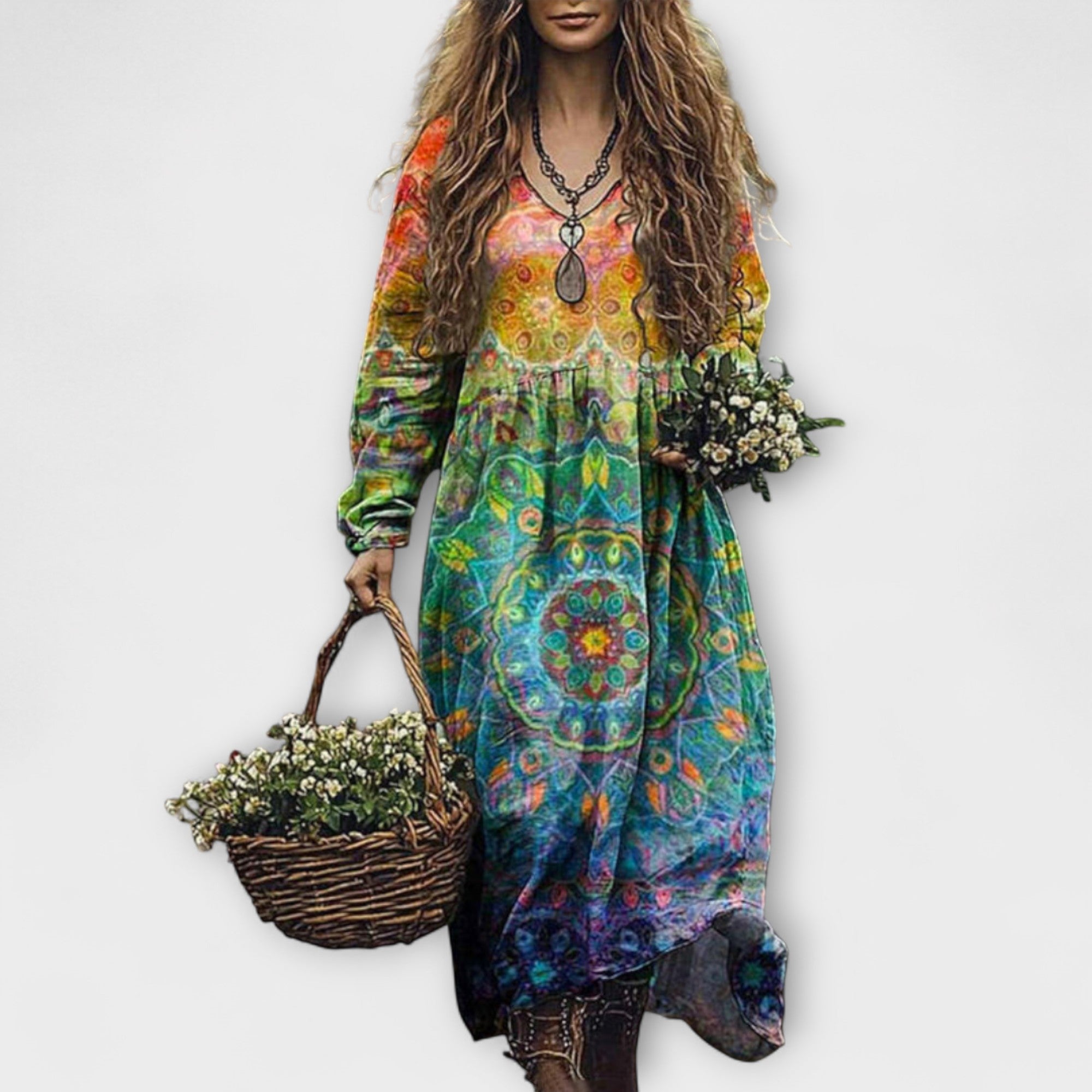 Juri - Klänning med lång ärm