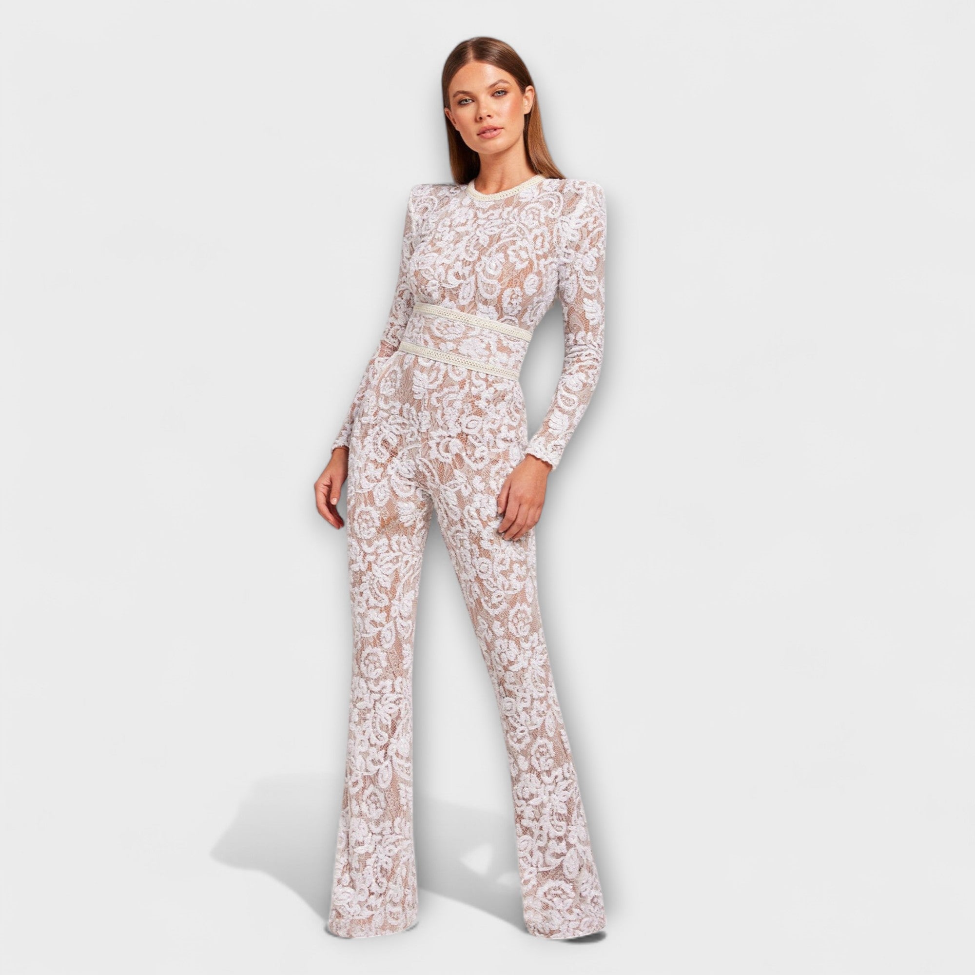 Theresia - Spets Jumpsuit med Korsett