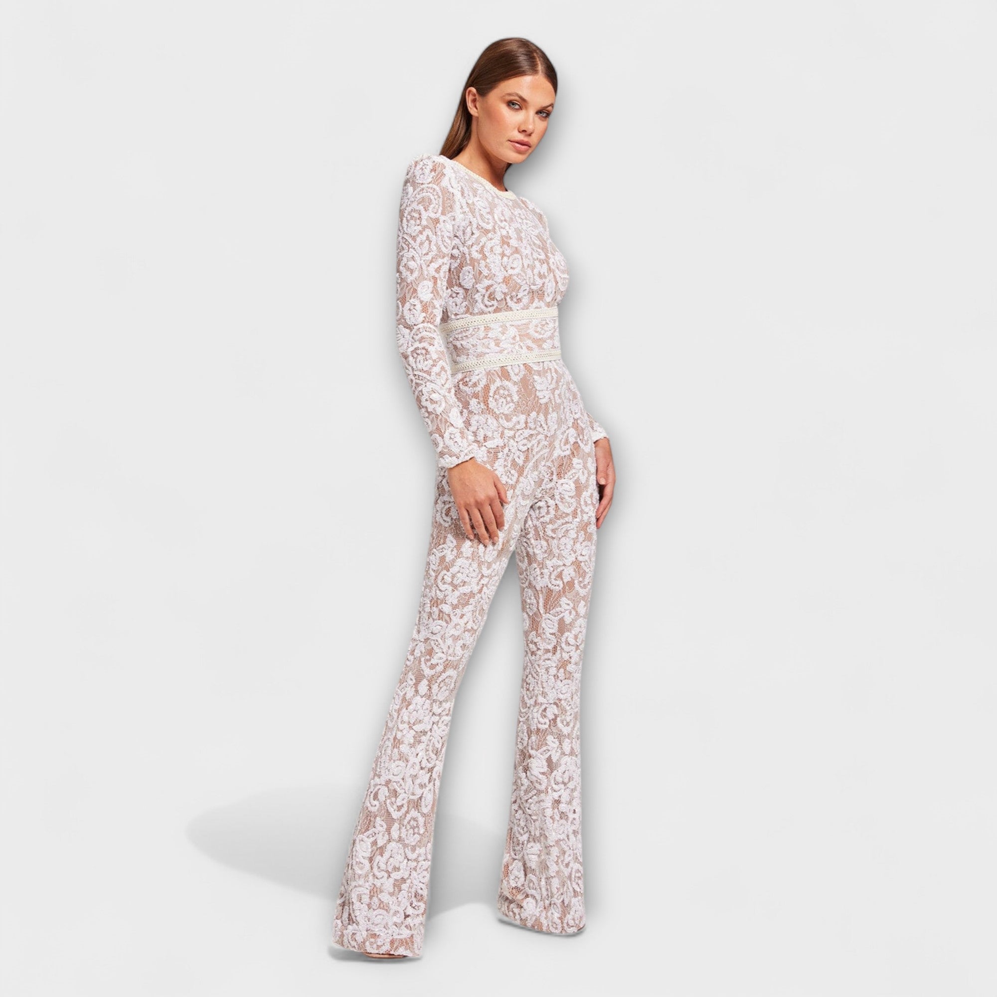 Theresia - Spets Jumpsuit med Korsett