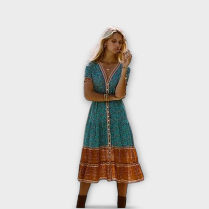 Ranya - Boho Midi Klänning