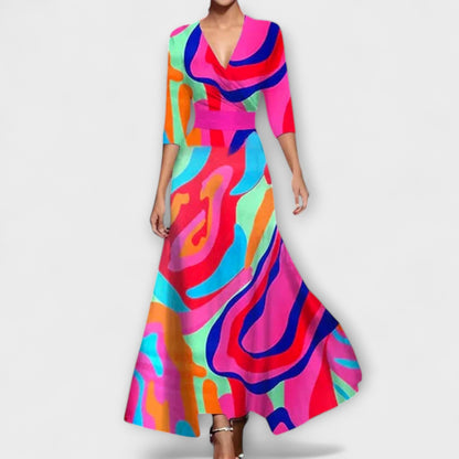 Alma - Elegant Klänning med Ärmar