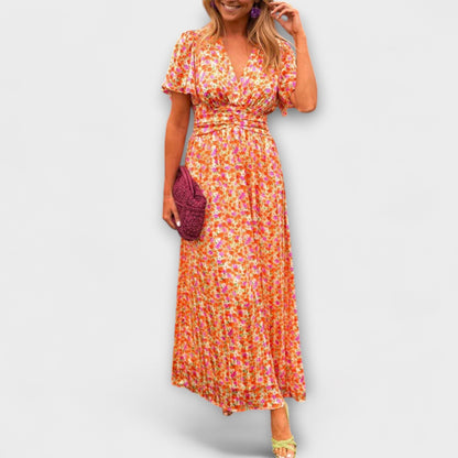 Elsie - Klassisk V-ringad Klänning