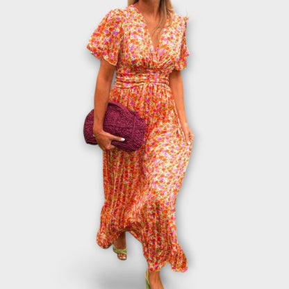 Elsie - Klassisk V-ringad Klänning